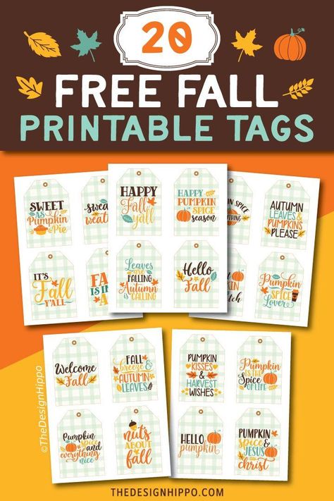 Beautiful farmhouse style printable gift and favor tags for Fall. Pair these buffalo plaid style printable quotes with handmade DIY gifts like candles, bath salts, soaps, bakes and treats to welcome Autumn. Quotes included - happy fall y'all, welcome fall, pumpkin spice and everything nice, sweater weather, leaves are falling autumn is calling and more. #freeprintable #printablegifttags #fallprintable #pumpkinspice #hellofall #diycrafts #autumnleaves #favortags #pumpkinprintable Happy Fall Tags Printable Free, Fall Treat Bag Tags Free Printable, An Autumn Treat For Someone Sweet Tag, Happy Fall Yall Free Printable Tags, Happy Fall Yall Printable, Fall Teacher Gifts, Fall Soaps, Free Fall Printables, Pumpkin Gift