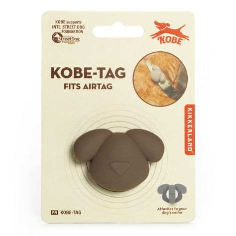 Kikkerland Kobe - Tag Fits Airtag Pet Camping, Clever Gadgets, Toy Packaging, Street Dogs, Dog Collar Tags, Dog Face, Quirky Gifts, World Market, Dog Accessories