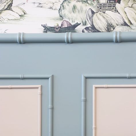 Oversized Bobbin/Bead Mouldings used as a coving detail? What do you think? 👌 DM us for more info on our Bobbin/Bead Mouldings or visit… | Instagram Farmhouse Wallpaper Ideas, Bamboo Panelling, Mdf Texture, Bamboo Panels, England Homes, Wall Panelling, Bamboo Wall, Wall Trim, Bespoke Interiors