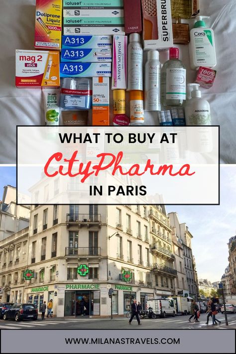 Heading to Paris and wondering what to buy at Citypharma? Citypharma is famous for their cheap skincare and cosmetic products. Read our post to find out what the best things to buy at Citypharma are. #paris #paristrip City Pharma Paris, Must Buy In Paris, Paris Pharmacy Products, Things To Buy In Paris, Citypharma Paris, What To Buy In Paris, Cheap Skincare, Paris Skincare, Best Things To Buy