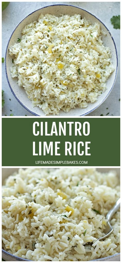 Cafe Rio Rice, Cilantro Lime Rice Recipe, Cheese Corn Casserole, Lime Rice Recipes, Life Made Simple, Cafe Rio, Healthy Broccoli, Cheese Corn, Delicious Rice