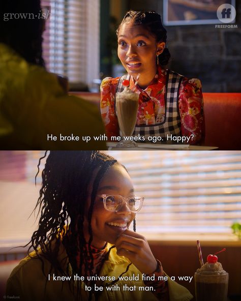 Aaron Grown Ish, Grownish Zoey Outfits, Zoey Grownish, Grownish Zoey, Grown Ish Outfits, Black Sitcoms, Marsai Martin, Snarky Quotes, Grown Ish