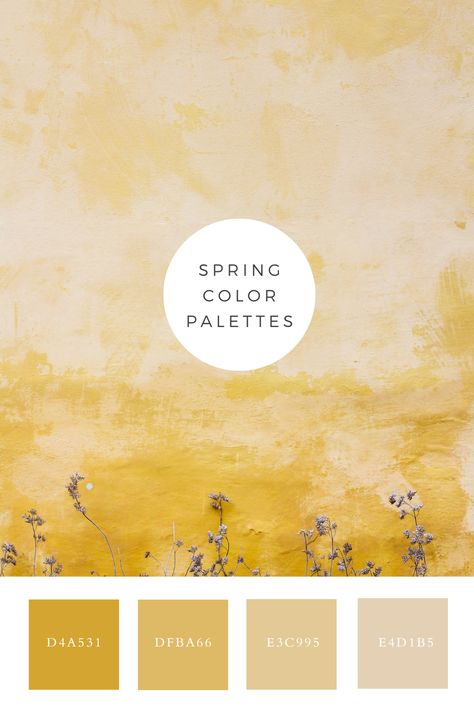 This image features a spring yellow color palette, with a warm, sunlit yellow wall as the backdrop for dried plants. The texture of the wall and the subtle shadows create a rustic, earthy feel that evokes the warmth and simplicity of a spring day. Dusty Yellow Color Palette, Pastel Yellow Colour Palette, Earthy Yellow Color Palette, Yellow Shades Colour Palettes, Subtle Color Palette, Yellow Pastel Color Palette, Zen Color Palette, Yellow Pastel Color, Color Scheme Generator