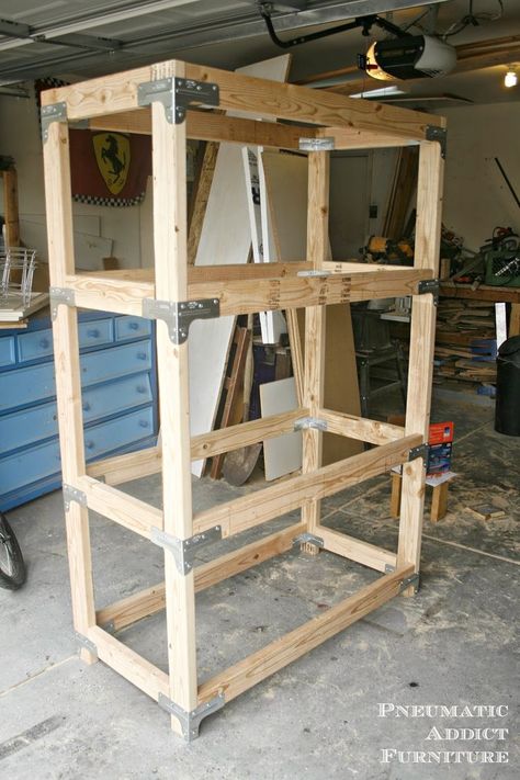 Easy HEAVY-DUTY Shelving #woodworking #shop #workshop #woodworkingtutorial #tutorial #shopbuild #shopbuildingplans #shopbuildingideas #shopbuildingtips #Interiorshopbuild #Shopbuildtutorial #shelving Shop Building Plans, Shop Building Ideas, Woodworking Garage, Woodworking Tutorials, Heavy Duty Shelving, Rustic Ideas, Garage Storage Shelves, Build Plans, Basement Storage