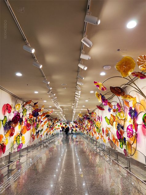 Amazing floral design installations at Lucknow Airport Terminal 3 Lucknow Airport, Airport Terminal 3, Happy Durga Puja, Airport Terminal, 23 March, 26 March, 28th October, 13 March, Theme Days