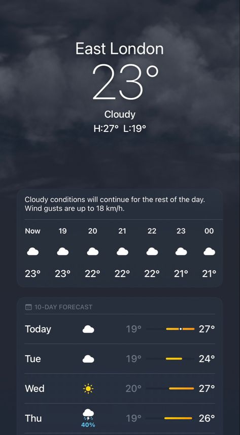 weather app London Weather Aesthetic, Weather Forecast Aesthetic, Range Rover Mom, Aesthetic Weather, London Weather, Weather App, Wind Gust, London House, Type Shi