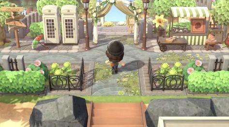 Acnh Airport, Acnh Entrance Ideas, Acnh Normcore, Acnh Entrance, Cottagecore Animal Crossing, Nintendo Switch Animal Crossing, Farm Town, Japanese Countryside, Small Entrance