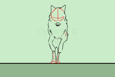 Wolf Animation - Front Run Cycle by Cylithren Wolf Animation, Animation Help, 3d Drawing Tutorial, Running Drawing, Wolf Running, Run Cycle, Drawing Step By Step, Animation Art Sketches, Animation Sketches