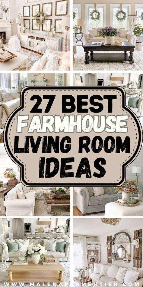 farmhouse living. room ideas Farmhouse Living Room Paint Ideas, Mix And Match Sofas Living Room Farmhouse, Modern Farmhouse Small Living Room Ideas, Farmhouse End Table Decor Ideas, Colorful Farmhouse Decor Living Room, Country Farmhouse Interior Design, Farmhouse Livingrooms Design, Cozy Farmhouse Living Room Decor, Small Living Room Farmhouse