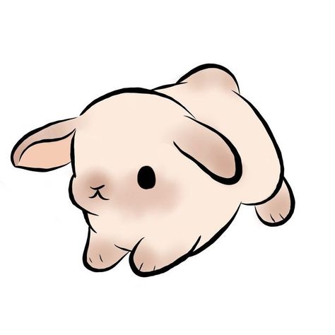 Anime Bunny Drawing, How To Draw A Bunny Easy, Cute Bunny Animation, Cute Animals Doodles, Bunny Cartoon Drawing, Doodles Sanrio, Cute Bunny Drawings, Chibi Rabbit, Cute Bunny Drawing