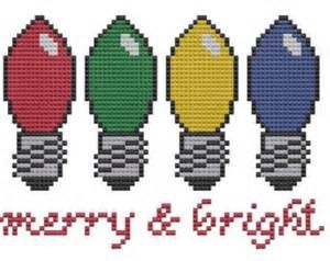 Christmas Lights Cross Stitch Pattern, Christmas Light Cross Stitch, Pixel Template, Xmas Stitch, Mouse Cross Stitch, Crystal Cards, Merry And Bright Christmas, Needlepoint Ornaments, Xmas Cross Stitch