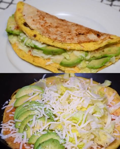 Avocado and Cheese Omelette Wrap Recipe: Quick and Delicious Breakfast Avocado Breakfast Wrap, Avocado Omelette, Omelette Wrap, Healthy Oat Cookies, Omelette Recipe Easy, Breakfast Tortilla, Avocado Recipes Breakfast, Breakfast Avocado, Cheese Omelette