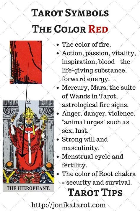 Symbols In Tarot, Red Symbolism, Tarot Symbols, Tarot Reading Spreads, Tarot Interpretation, Tarot Journal, Tarot Cards For Beginners, Card Meanings, Learning Tarot Cards