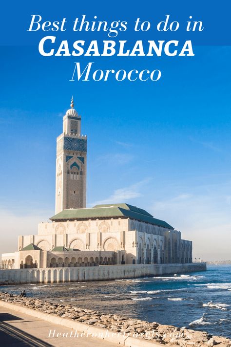 Things to do in Casablanca, Morocco - 5 of the best reasons to visit! Things To Do In Casablanca Morocco, Casablanca Morocco Snapchat, Four Seasons Casablanca, Casablanca Architecture, Casablanca Movie Scene, Casablanca Hotel, Casablanca Morocco, Visit Morocco, Europe Itineraries