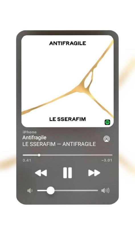 #spotify #lesserafim #song #kpop K Pop Songs Spotify, Antifragile Le Sserafim Spotify, Music Kpop Spotify, Kpop Spotify Wallpaper, Kpop Song Spotify, Anti Fragile Lesserafim, Kpop Songs Wallpaper, Kpop Songs Spotify, Spotify Card