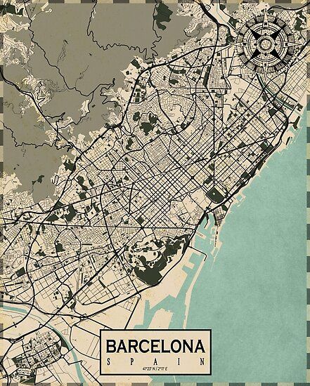 Barcelona City Map, Apartment Elevation, City Maps Illustration, Barcelona Map, Urban Mapping, Tourism Design, Architect Engineer, Map Of Spain, Map Tattoos