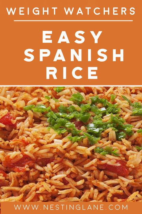 Weight Watchers Sides, Dinner List, Ww Dinner, Ww Food, Spanish Rice Recipe, Ww Meals, Weight Watchers Meal Plans, Rice Recipes For Dinner, Ww Freestyle