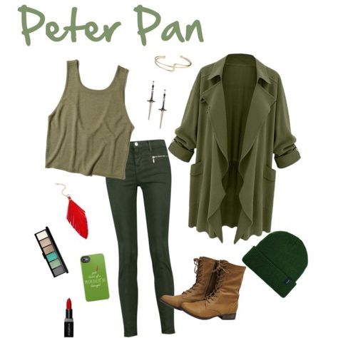 Peter Pan Outfit Female, Peter Pan Outfit Ideas, Peter Pan Bounding, Peter Pan Aesthetic Outfit, Peter Pan Costume For Women, Peter Pan Inspired Outfits, Peter Pan Disneybound, Disneybounding Outfits, Txt Outfit