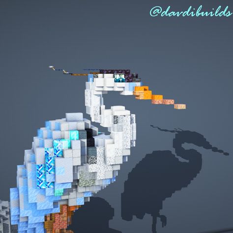 Download on my Patreon, this is a tier 1 build Owl Statue Minecraft, Minecraft Deer Statue, Minecraft Parrot Statue, Minecraft Bird Statue, Minecraft Fish Build, Minecraft Animal Builds, Bird Minecraft, Greek Minecraft, Minecraft Sculptures