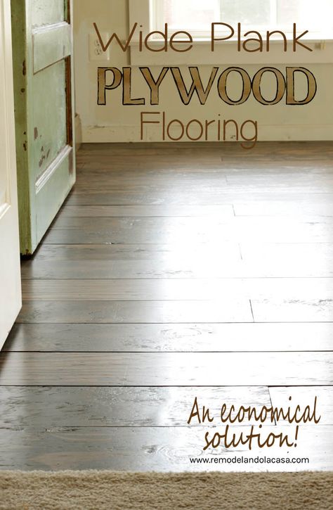 Cheap Wood Flooring, Cheap Plywood, Plywood Floors, Diy Wood Floors, Cheap Farmhouse Decor, Cheap Flooring, Plywood Flooring, Wood Floors Wide Plank, Diy Holz