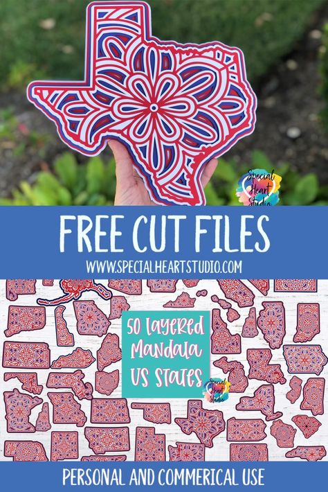 My 3d Svg, 3d Layered Paper Art Cricut Free, Layered Mandala Svg Free, 3d Svg Files Free, 3d Cricut Projects Free, Free Shadow Box Svg Files, Cricut Maker3, Layered Mandala, Cricut Svgs