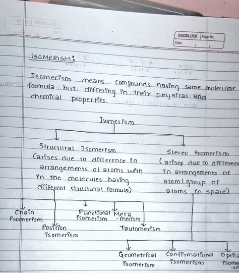 #isomerism #motivation #study #chemistry #neet #jee #chainisomerism #structuralisomerism #stereoisomerism Isomerism Chemistry, Isomerism Notes, Gcse Chemistry Revision, Chemistry Revision, Organic Chem, Gcse Chemistry, Chemistry Study Guide, Chemistry Basics, Study Chemistry