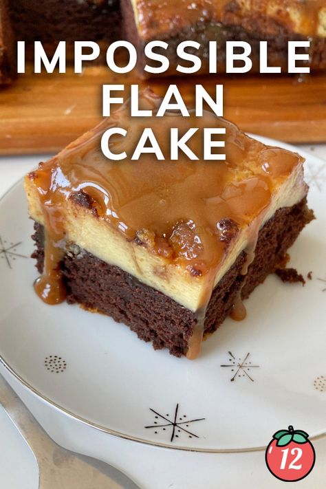 Impossible Flan Cake | 12 Tomatoes Impossible Cake Recipe, Impossible Cake, Impossible Pie, Flan Cake, 12 Tomatoes Recipes, Flan Recipe, Rich Desserts, Rich Chocolate Cake, Cake Easy