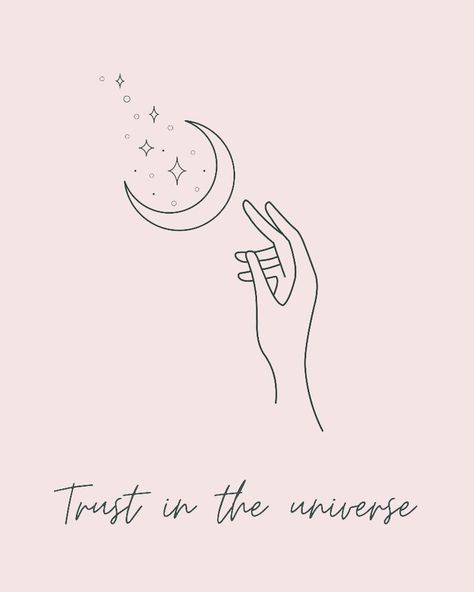 Universe Within You Tattoo, Higherself Tattoo, Trust Universe Tattoo, Manifesting Tattoo Ideas, Small Spiritual Tattoos Universe, Love And Light Tattoo, Trust The Universe Tattoo, Tattoos Manifestation, Self Acceptance Tattoo