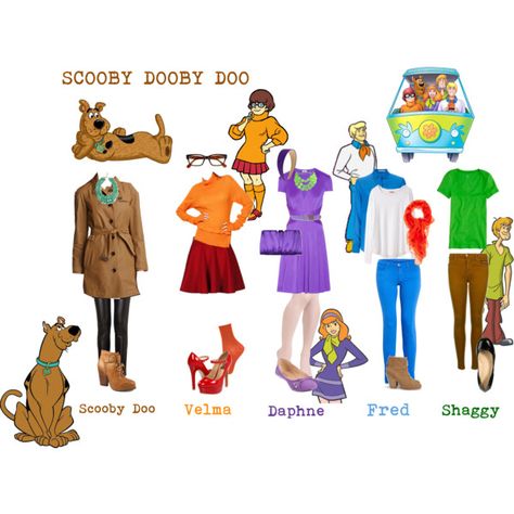 Scooby Doo Character Cosplay Halloween costume ideas! Fred And Shaggy Costume, Shaggy Costume Female Scooby Doo, Female Fred Scooby Doo Costume, Mystery Gang Halloween Costume, Mystery Inc Costumes, Scooby Doo Characters Costumes, Scooby Gang Halloween Costumes, Character Costumes Ideas, Scooby Doo Gang Costumes