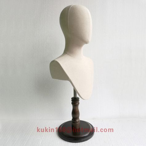 Fabric covered mannequin head, Abstract head model used for hats and jewelry display-in Mannequins from Home & Garden on Aliexpress.com | Alibaba Group Head Abstract, Wig Shop, Mannequin Display, Vintage Headpiece, Mannequin Art, Female Mannequin, Jewelry Wall, Head Model, Hat Display