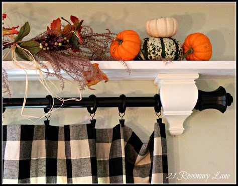 Over the window shelf! From My Front Porch To Yours. Kitchen Window Shelves, Sliding Glass Door Window Treatments, Door Update, Sliding Glass Door Window, Door Window Treatments, Kitchen Window Curtains, French Living Rooms, Window Shelves, French Living