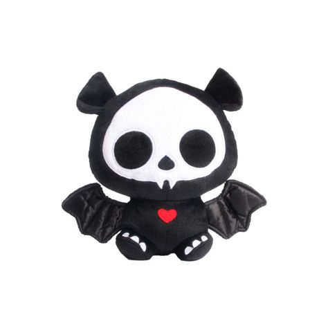 The Official Webstore Of Skelanimals | Licensed By Art Impressions... ❤ liked on Polyvore featuring toys, skelanimals, stuffed animals, filler and plushies Bat Plush, Creation Art, Kawaii Plushies, Art Impressions, Cute Stuffed Animals, The Rabbit, Creepy Cute, Cute Plush, Stuffed Toy