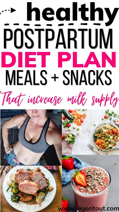 The best diet plan for postpartum to lose weight after baby comes and increase your breastmilk supply at the same time. Use this free printable pdf for healthy postnatal nutrition plan meals and snacks... yum! Postpartum Diet Plan, Healthy Postpartum, One Week Diet Plan, Milk Diet, Postpartum Workout Plan, Postpartum Diet, Lactation Smoothie, Increase Breastmilk, Diy Baby Food