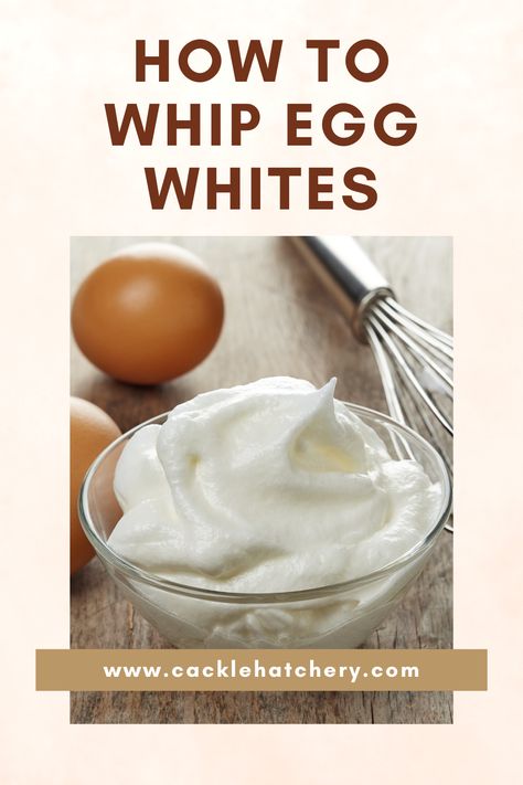 Looking for tips on how to whip perfect egg whites? If so, we've got you covered! Visit our blog to learn how to properly whip egg whites. Egg White Whipped Cream, Whipped Eggs, Diy Whipped Cream, Beating Egg Whites, Whipped Egg Whites, How To Make Eggs, Fluffy Eggs, Perfect Eggs, Whipped Topping