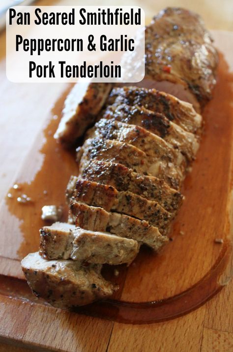 Peppercorn Pork Tenderloin, Seared Pork Tenderloin, Pan Seared Pork Tenderloin, Pork Loin Oven, Garlic Pork Tenderloin, Pork Tenderloin Oven, Cooking Pork Tenderloin, Garlic Pork, Whipped Potatoes