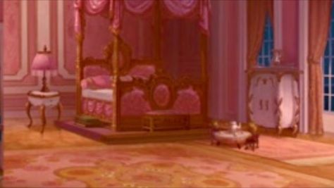 Dream bed Royal Bedroom Background, Princess And The Frog Room, Bedroom Background Night, Frog Room Decor, Cheap Bedroom Ideas, Disney Princess And The Frog, Disney Princess Bedroom, Charlotte La Bouff, Bedroom Ideas For Small Rooms Women