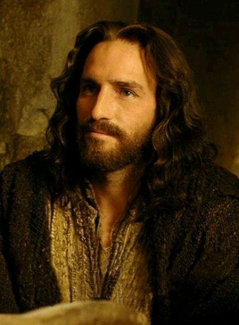 Jim Caviezel as Jesus.  He did an excellent job with this role. Jim Caviezel, A Man, Long Hair, Jesus, Hair