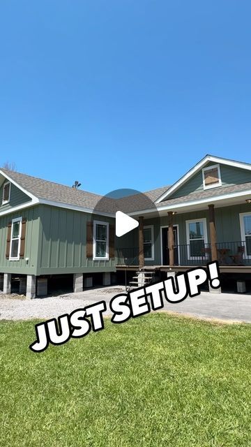 Chance’s Home World on Instagram: "✅INCREDIBLE modular home by Deer Valley Homebuilders! This prefab house is over 2,600 sqft and called the “Briar Ritz!” WATCH THE FULL TOUR ON THE CHANNEL FOR ALL THE INFO AND PRICING, link in bio!  #modularhome #modularhouse #prefabhome #prefabhouse #housetour #newhome #realestate #mobilehome #manufacturedhomes" Double Wide House Ideas, Modular Homes Farmhouse Exterior, Ready Built Homes, Exterior Modular Home Ideas, Modular Homes Farmhouse Remodel, Nice Double Wide Homes, 2 Story Prefab Homes, Mobile Homes With Porches, Ritz Craft Modular Homes