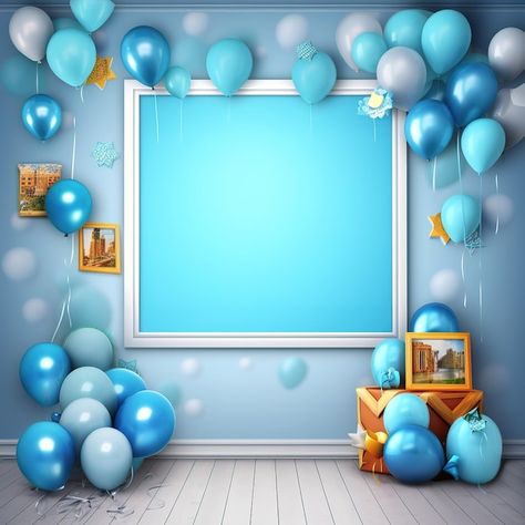 One Year Birthday Background, Children Birthday Background, Baby Birthday Background, Birthday Party Wallpaper, Kids Birthday Background, Birthday Photo Frames, Decorations For Baby Shower, Background Happy Birthday, Happy Birthday Photo Editor