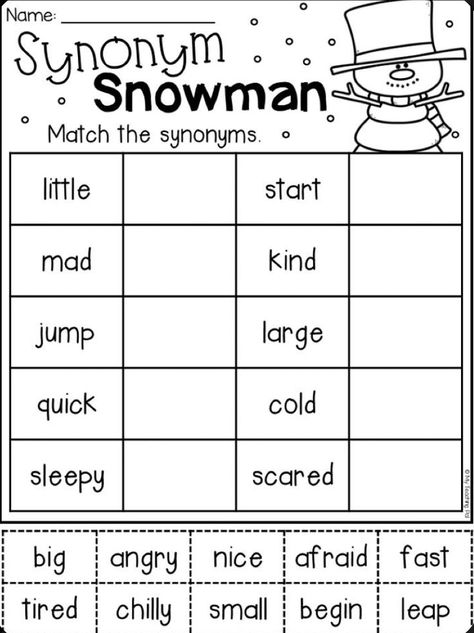 Images By Monicawalkswitfaith On Homework Kindergarten 1st 768 Synonyms Worksheet, Synonym Activities, Kindergarten Homework, Literacy Worksheets, First Grade Worksheets, Christmas Worksheets, Winter Math, English Grammar Worksheets, Synonyms And Antonyms