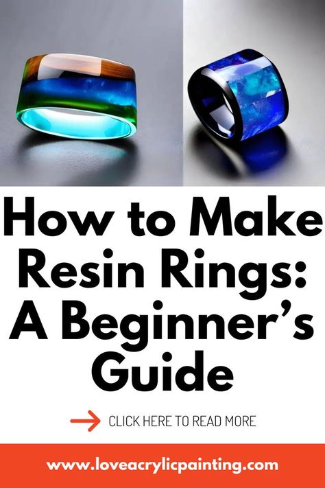 Hello enchanting creatives! Have you ever wanted to make your own resin rings? Check out my blog post on LoveAcrylicPainting.com where I share step-by-step instructions and photos to guide you through the process. You won't believe how easy it is to make your own unique jewelry. Head over to my blog now and let's get creative together! 💍✨ #resinrings #diyjewelry #loveacrylicpainting #enchantingcreatives Resin Rings Tutorial, How To Make Resin Rings, Resin Rings Diy, Resin Ring Ideas, Resin Rings, Uv Resin Crafts, Uv Resin Jewelry, Diy Resin Ring, How To Make Resin Jewelry