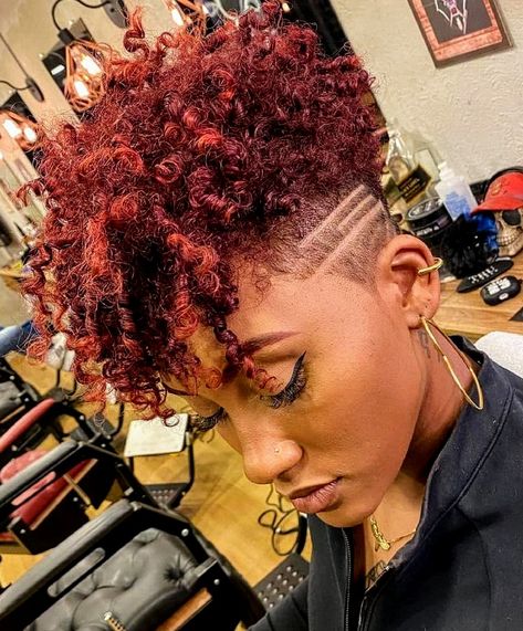 Natural Hair Haircuts, Short Natural Haircuts, Short Hair Designs, 4b Hair, Undercut Styles, Fresh Cuts, Shaved Side Hairstyles, Shaved Hair Designs, Tapered Natural Hair