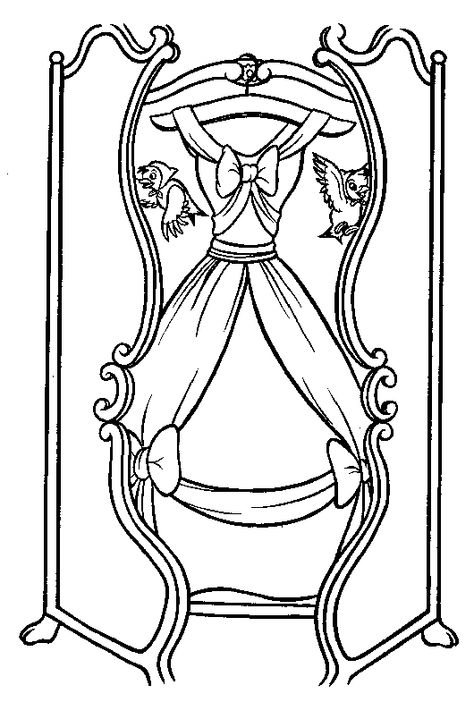 ...The dress - 0016x Cinderella Black And White, Cinderella Coloring Pages, Greek Stories, Brothers Grimm, Grimm Fairy Tales, Black And White Art, Disney Coloring Pages, Dress Black And White, Drawing Images