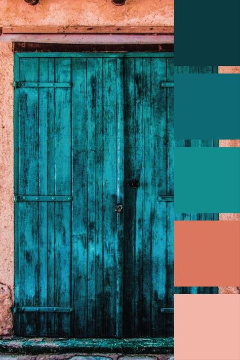 Teal Coral Gold Color Palette, Terra Cotta And Turquoise Color Schemes, Teal Peach Color Scheme, Coral And Turquoise Color Palette, Coral And Teal Living Room, Coral Blue Color Palette, Blue Green Coral Color Palette, Coral Pink And Blue Color Palette, Orange Pink Turquoise Color Palettes