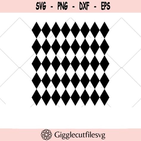 Harlequin Diamond Pattern, Pattern Svg, Harlequin Pattern, Diamond Wall, Diamond Pattern, Svg Cuts, Vector Design, Painted Furniture, Svg Files