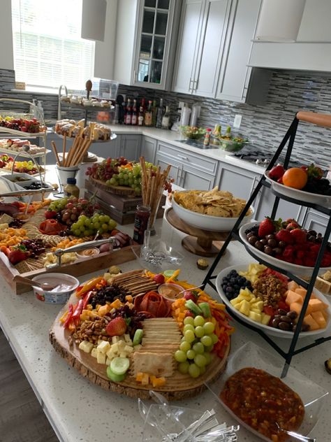 This was my first time ever creating such a display! Should I start a blog or YouTube? #charcuterie Finger Food Table Set Up, Finger Food Table Ideas, Finger Food Table, Charcuterie Grazing Table, Finger Food Party, Buffet Set Up, Food Set Up, Appetizers Table, Brunch Bar