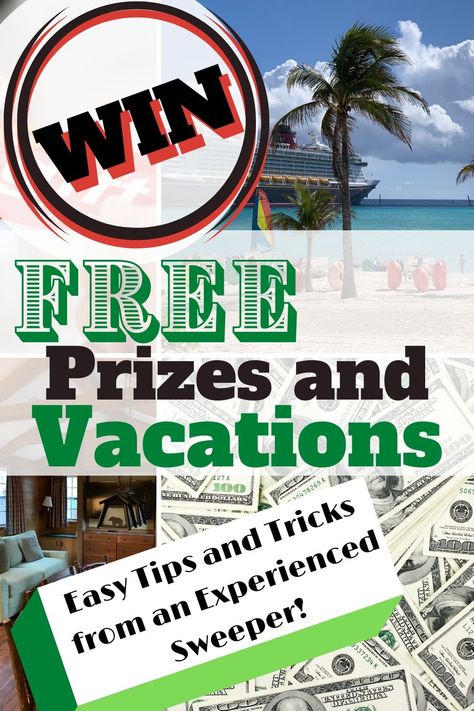 Learn how to win free prizes online with sweepstakes! Find out how to win everything from money to vacations with these tips and tricks from an experienced sweeper! #prizes #sweepstakes Free Sweepstakes, Instant Win Sweepstakes, Facebook Giveaway, Enter Sweepstakes, Online Contest, Lottery Winner, Sweepstakes Giveaways, Online Sweepstakes, Kitchen Chair