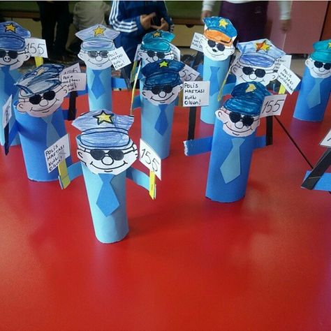 Community Helpers Craft Idea – Preschoolplanet Policeman Craft, Police Officer Crafts, Community Helpers Police, Community Helpers Preschool Crafts, Community Helpers Kindergarten, Police Crafts, Community Helpers Crafts, Community Helpers Preschool Activities, Community Helpers Theme