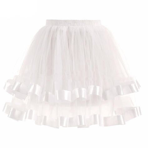 Two-Layered Short Petticoat – Sissy Panty Shop White Petticoat, Elegant Floral Dress, Petticoat Skirt, Dance Tutus, Gauze Skirts, Graduation Party Dresses, Puffy Skirt, Cosplay Cute, Princess Skirt