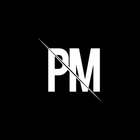 PM logo monogram with slash style design template Pm Logo Design Letters, Pm Logo Design, Zubeen Garg, Slash Style, Pm Logo, Bus Simulator Indonesia Skin Kerala Hd, Friendship Quotes Images, S Letter Images, Blur Photography